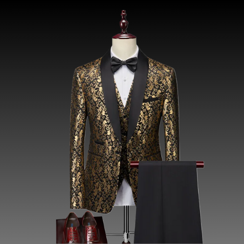 Imperial Gold™ Regal Jacquard Suit