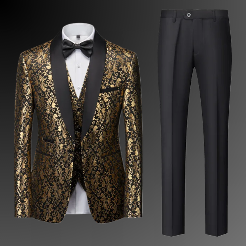 Imperial Gold™ Regal Jacquard Suit