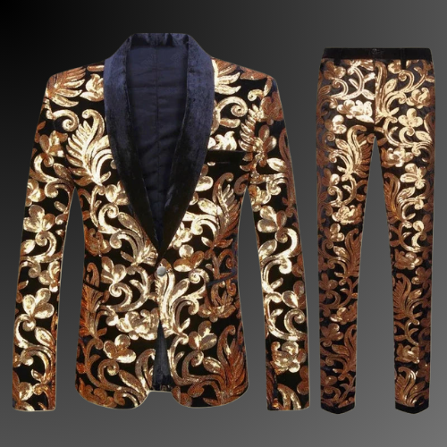 Gold Velvet Royal Suit
