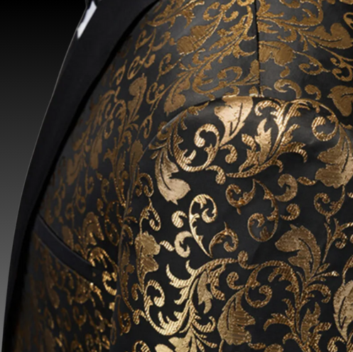 Imperial Gold™ Regal Jacquard Suit