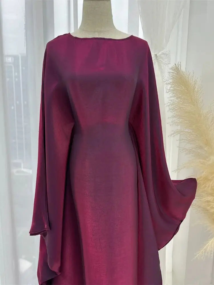 Radiant Satin Elegance Abaya Set™