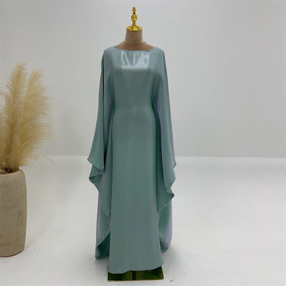 Radiant Satin Elegance Abaya Set™