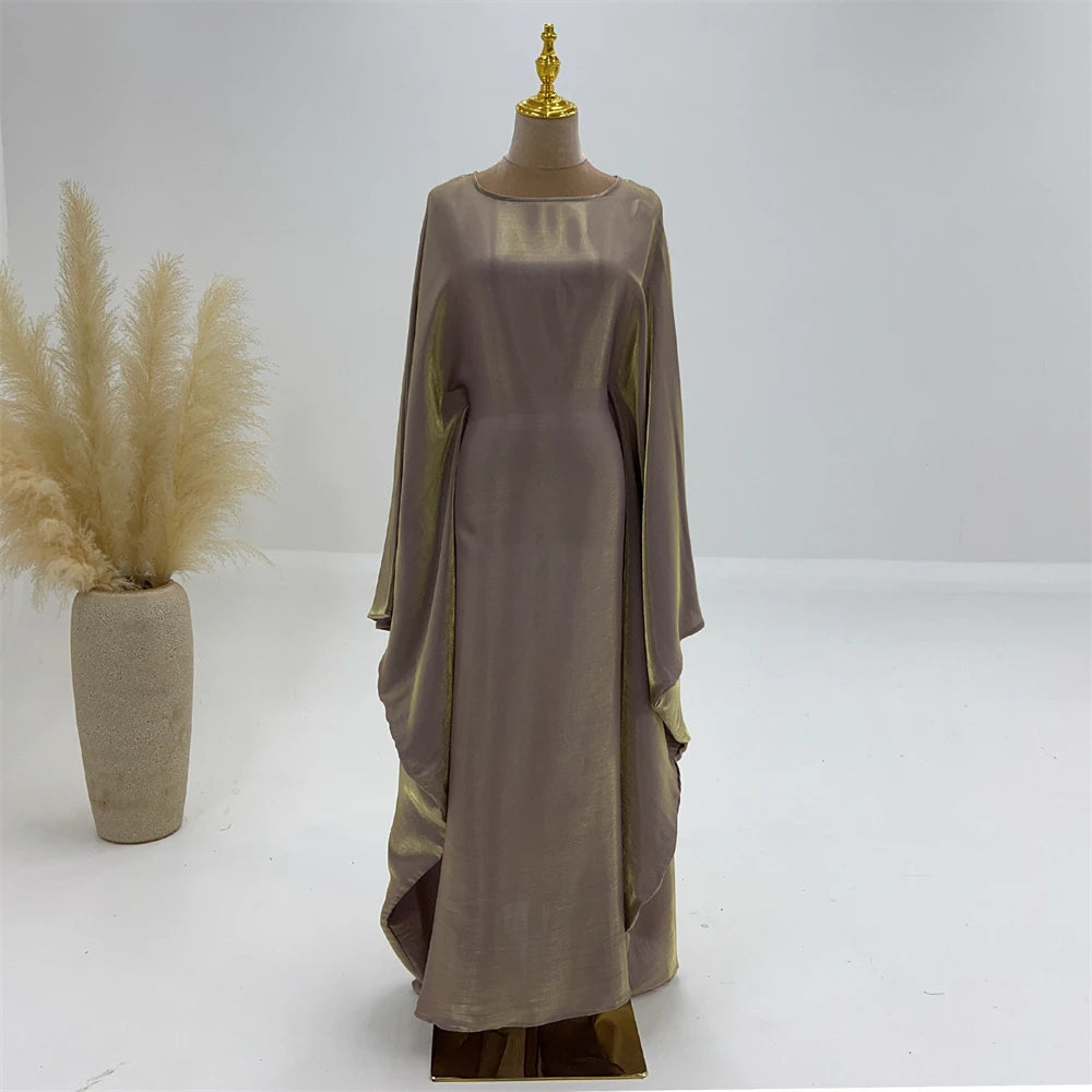 Radiant Satin Elegance Abaya Set™