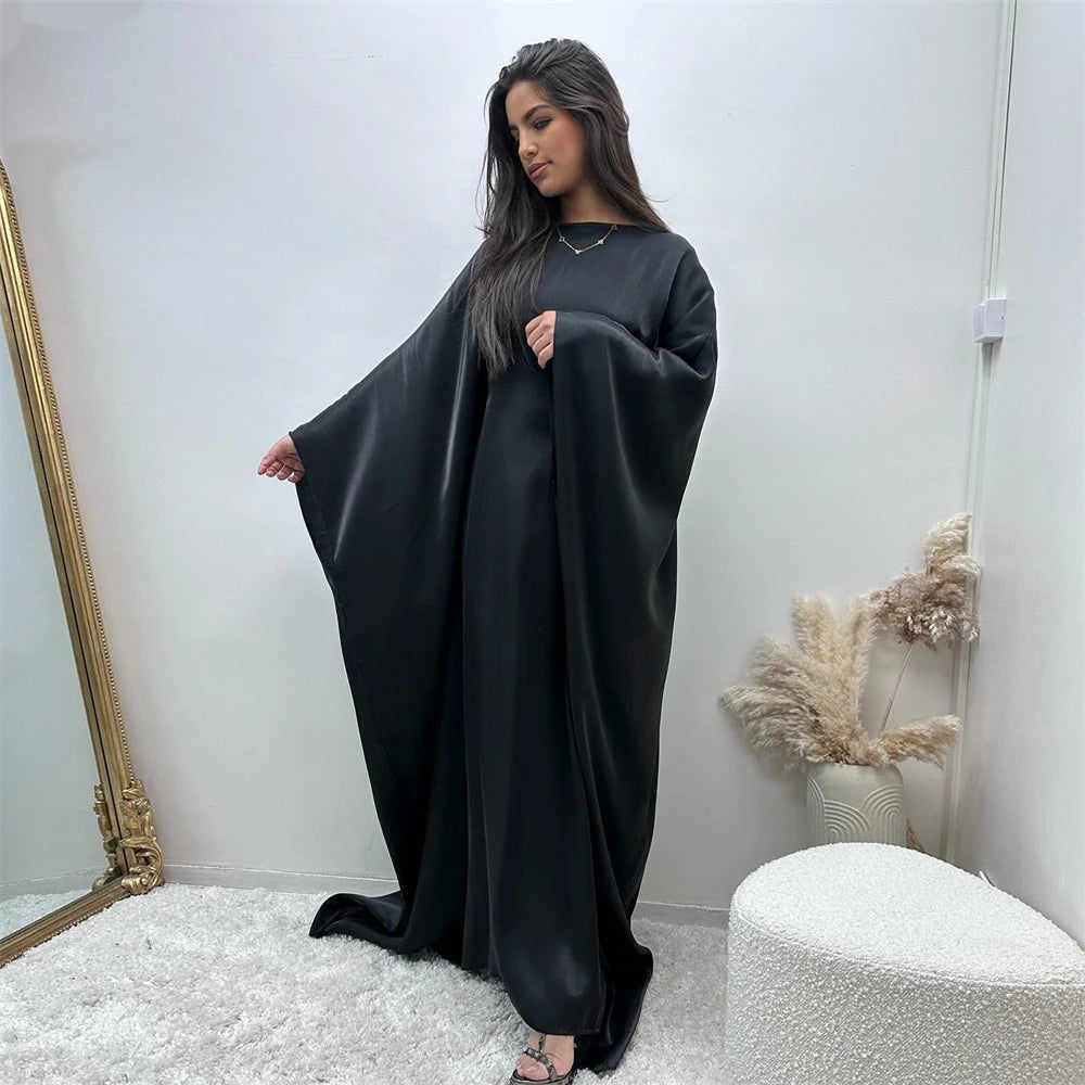 Radiant Satin Elegance Abaya Set™