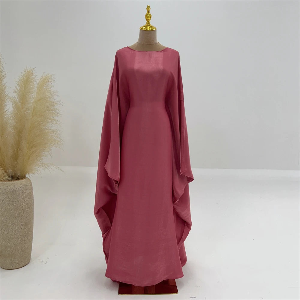 Radiant Satin Elegance Abaya Set™