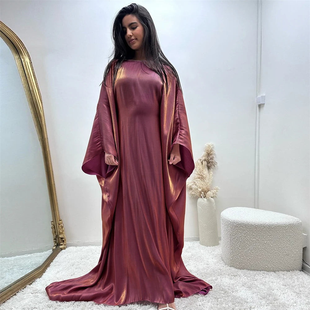 Radiant Satin Elegance Abaya Set™